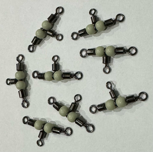 Cross-Line 3 Way Rolling Swivel With Luminous Bead