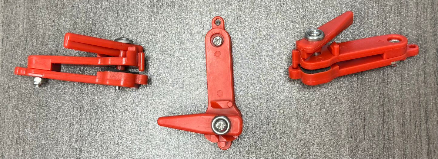 Twist Lock Red Planer Board Line Release Lockdown Clips